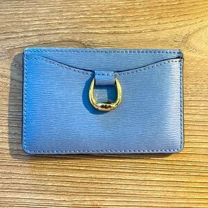 Ralph Lauren blue leather wallet cards